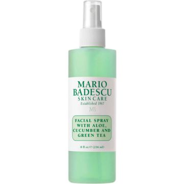 Mario Badescu Facial Spray with Aloe, Cucumber &amp; Green Tea - facemist - Vermoeide huid - Hydratatie - Artikel vrij van Ftalaat, Parabenen, Sulfaat - 236ml