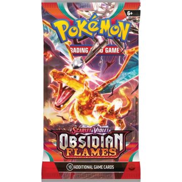 Pokemon Boosterpack - Obsidian Flames - Scarlet &amp; Violet Booster - 1 pakje 10 kaarten - TCG