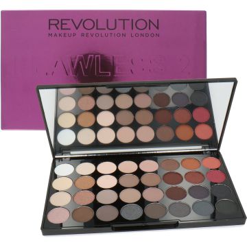 Makeup Revolution Flawless 2 Ultra Eyeshadows - Oogschaduw Palette - 32 Kleuren
