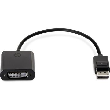 HP DisplayPort to DVI-D Adapter - DisplayPort-adapter - enkele verbinding - DisplayPort (M) naar DVI-D (V) - 19 cm - vergrendeld - voor Elite Slice G2; Elite Dragonfly; ProDesk 400 G7; ProOne 400 G6, 440 G6; Workstation Z2