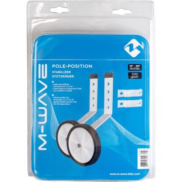 M-wave Zijwieltjes Pole Position 12-20 Inch Blister