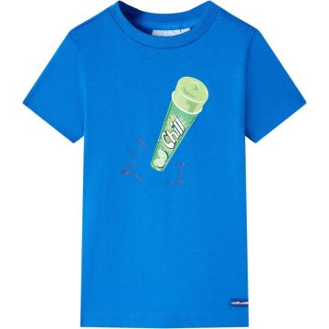 vidaXL-Kindershirt-met-ijsjesprint-116-felblauw
