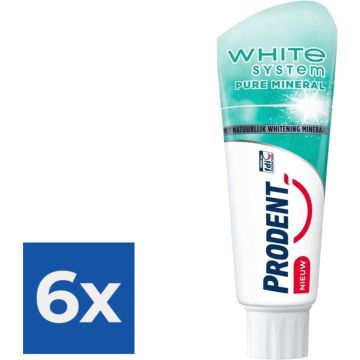 Prodent Tandpasta – White System Pure Mineral - Voordeelverpakking 6 stuks