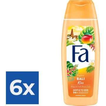 Fa Douchegel Bali Kiss 250 ml - Voordeelverpakking 6 stuks