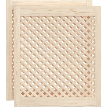 vidaXL-Kastdeuren-met-latwerk-2-st-59,5x69-cm-massief-grenenhout