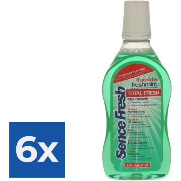 Sencefresh Mondwater - Freshmint 500 ml. - Voordeelverpakking 6 stuks