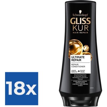 Gliss Kur Conditioner Ultimate Repair 200 ml - Voordeelverpakking 18 stuks