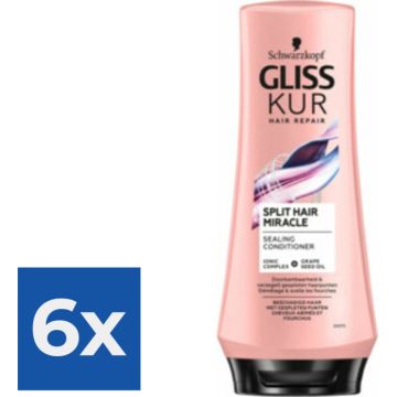 Gliss Split Hair Miracle Conditioner 200ml - Voordeelverpakking 6 stuks