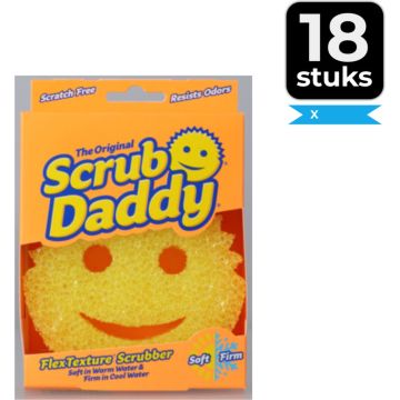 Scrub Daddy Original - Spons Geel - Anti Kras - Voordeelverpakking 18 stuks