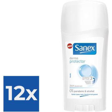 Sanex Dermo Protector Deodorant Stick 65 ml - Voordeelverpakking 12 stuks