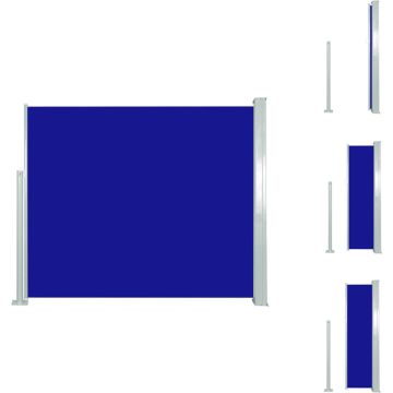 vidaXL Zijluifel Groengrijs/Blauw - 300x120 cm - Uv- Scheur- en Waterbestendig - Windscherm (tent)