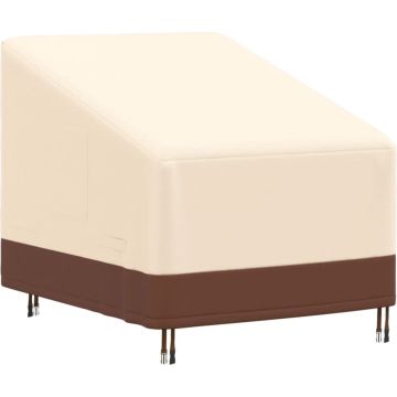 vidaXL-Tuinmeubelhoes-loungestoel-600D-79x97x48/74-cm-oxford-beige