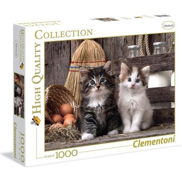 Clementoni Legpuzzel - High Quality Puzzel Collectie - Schattige katjes - 1000 stukjes, puzzel volwassenen