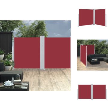 vidaXL Zijluifel Grote - Rood 100% Polyester - 140 x (0-600) cm - Windscherm (tent)