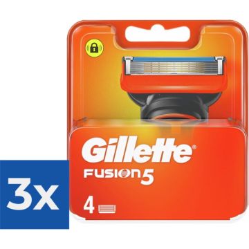 Gillette Fusion5 - Scheermesjes/Navulmesjes - 4 Stuks - Voordeelverpakking 3 stuks