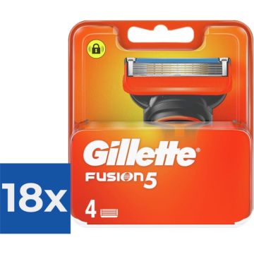 Gillette Fusion5 - Scheermesjes/Navulmesjes - 4 Stuks - Voordeelverpakking 18 stuks