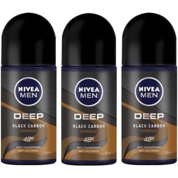 NIVEA Deo Roller Deep Espresso 3 x 50 ml