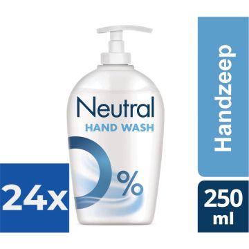 Neutral - Handzeep Vloeibaar - 0% Parfum - 250ml - Voordeelverpakking 24 stuks