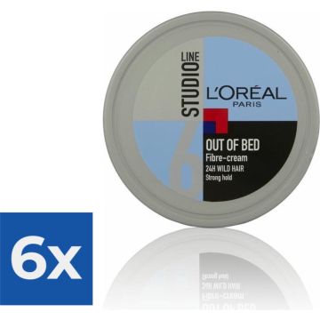 L’Oréal Paris Studio Line Special Out Of Bed Fibre Cream - 150 ml - Warrig Effect - Voordeelverpakking 6 stuks