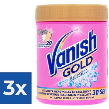 Vanish Gold Poeder Vlekverwijderaar - 470 g - Voordeelverpakking 3 stuks