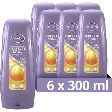 Andrélon Classic Perfecte Krul Conditioner- 6 x 300 ml - Voordeelverpakking