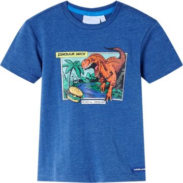 vidaXL-Kindershirt-dinosaurusprint-116-gemêleerd-donkerblauw