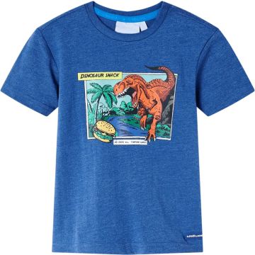 vidaXL-Kindershirt-dinosaurusprint-140-gemêleerd-donkerblauw