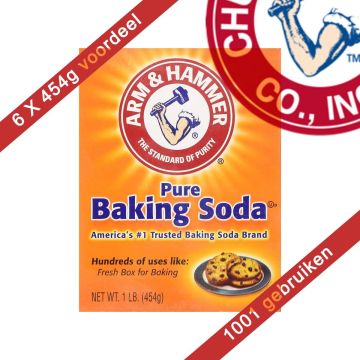 Arm &amp; hammer baking soda 454 gram 6 stuks