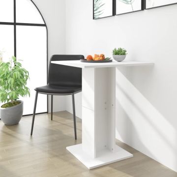 Furniture Limited - Bistrotafel 60x60x75 cm bewerkt hout wit