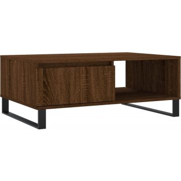 vidaXL-Salontafel-90x60x35-cm-bewerkt-hout-bruin-eikenkleur