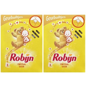 2x Robijn Geurbuiltjes Zwitsal 3 stuks