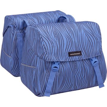 Dubbele fietstas New Looxs Joli Alma 37L - 38 x 18 x 30 cm (2x) - Blauw