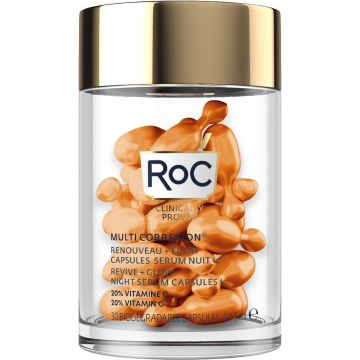 RoC Multi Correxion Revive + Glow Night Serum Capsules