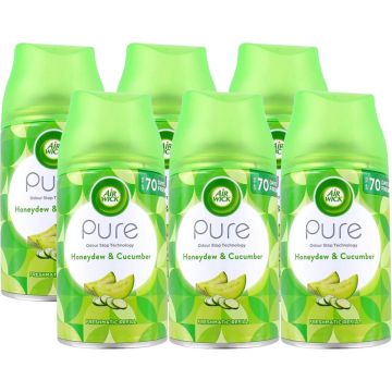 Airwick Freshmatic Max Navulling Honeydew &amp; Cucumber 6 x 250ml - Voordeelverpakking