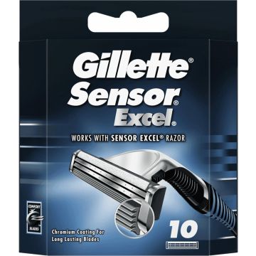 10x Gillette Scheermesjes Sensor Excel 10 stuks