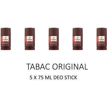 MULTI BUNDEL 5 stuks Tabac Original Deodorant Stick 75ml