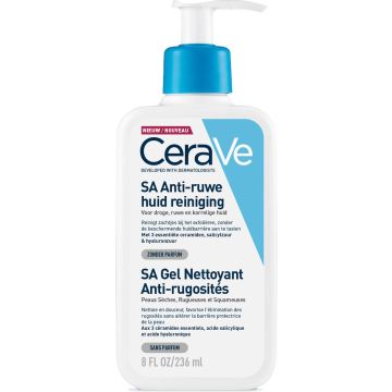 CeraVe - SA Smoothing Cleanser - Reinigingsgel - droge tot ruwe huid - 236 ml - SA Anti-Ruwe Huid Reiniger