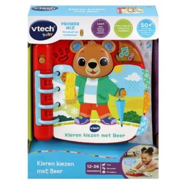 VTech Dierenvriendjes Kleren Kiezen met Beer - Educatief Speelgoed - Boekje voor Jongens &amp; Meisjes - Van 1 tot 3 Jaar