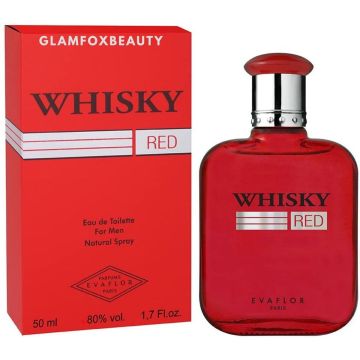 Whisky - RED - Heren Parfum - Zoete geur met Kardemom - Cederhout - Mos - 100 ml
