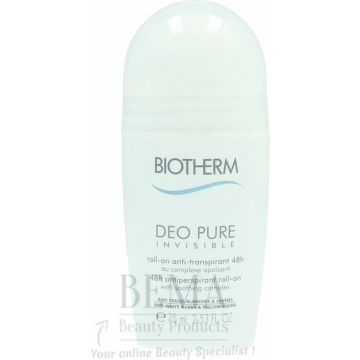 Biotherm Deo Pure Invisible 48h Anti-transpirant Roll-On Deodorant - Deodorant - 75 ml