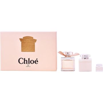 3 delige cadeau set Chloe Signature EDT Spray 75ml + Body Lotion 100ml + Chloe Signature EDT Spray 5ml