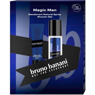 Magic Man natuurlijke deodorant spray set 75ml + douchegel 50ml