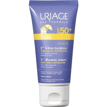 Zonnebrandcrème voor kinderen Sun Baby Mineral New Uriage Spf 50+ (50 ml)