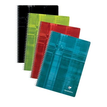 Clairefontaine-Notitieboeken-5-st-spiraalband-A4-90-vellen-5x5-mm