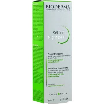 Bioderma Sebium Night Peel Peeling Dermatológico Suave 40 Ml