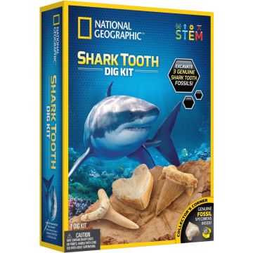 National Geographic - Shark Tooth Opgravingsset