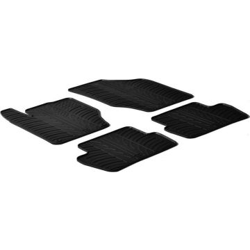 Gledring Rubbermatten passend voor Citroen C4 5-deurs 2010- (T profiel 4-delig + montageclips)