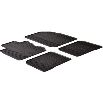 Gledring Rubbermatten passend voor Ford S-Max 5 deurs 2012-2015 &amp; Ford Galaxy 2012-2015 (T profiel 4-delig + montageclips)