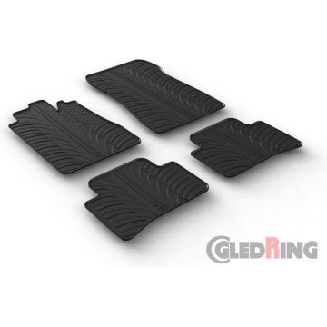 Gledring Rubbermatten passend voor Mercedes C-Klasse W202 1993-2000 (T profiel 4-delig)