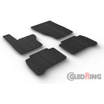 Gledring Rubbermatten passend voor Range Rover Sport 7/2013- (T profiel 4-delig + montageclips)